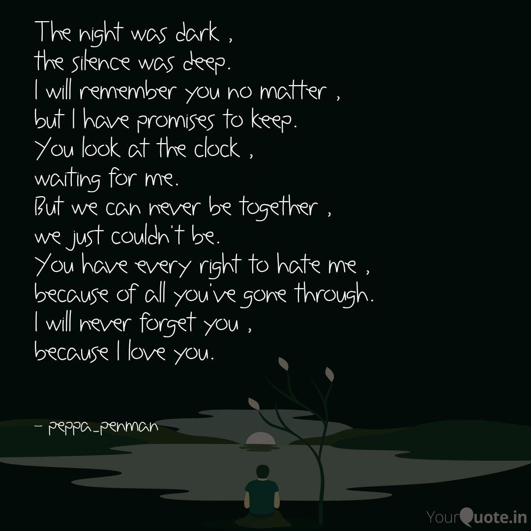 The Night Was Dark The Quotes Writings By Ayush Prakash Yourquote