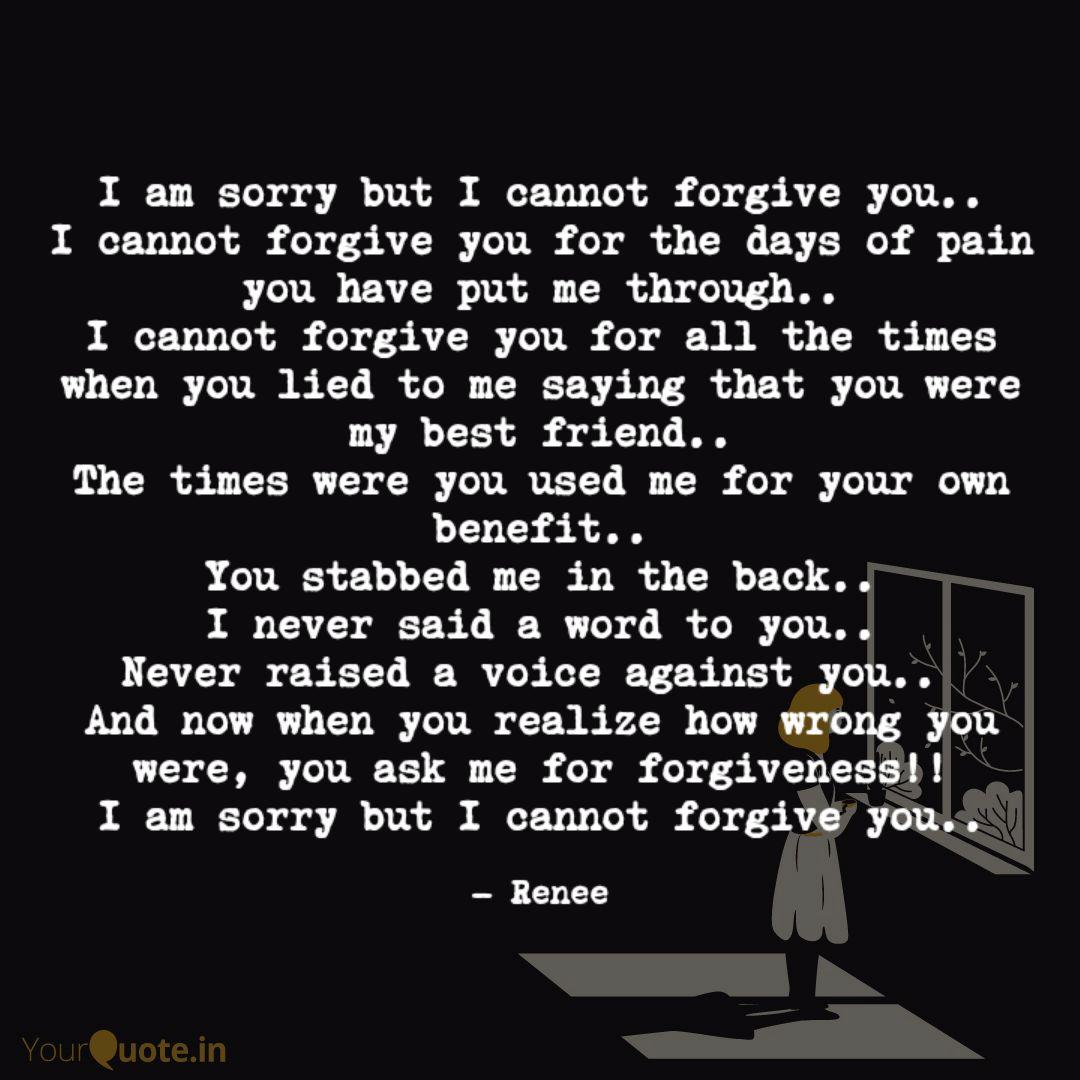 I Am Sorry But I Cannot F... | Quotes & Writings By Irene Nandi | Yourquote