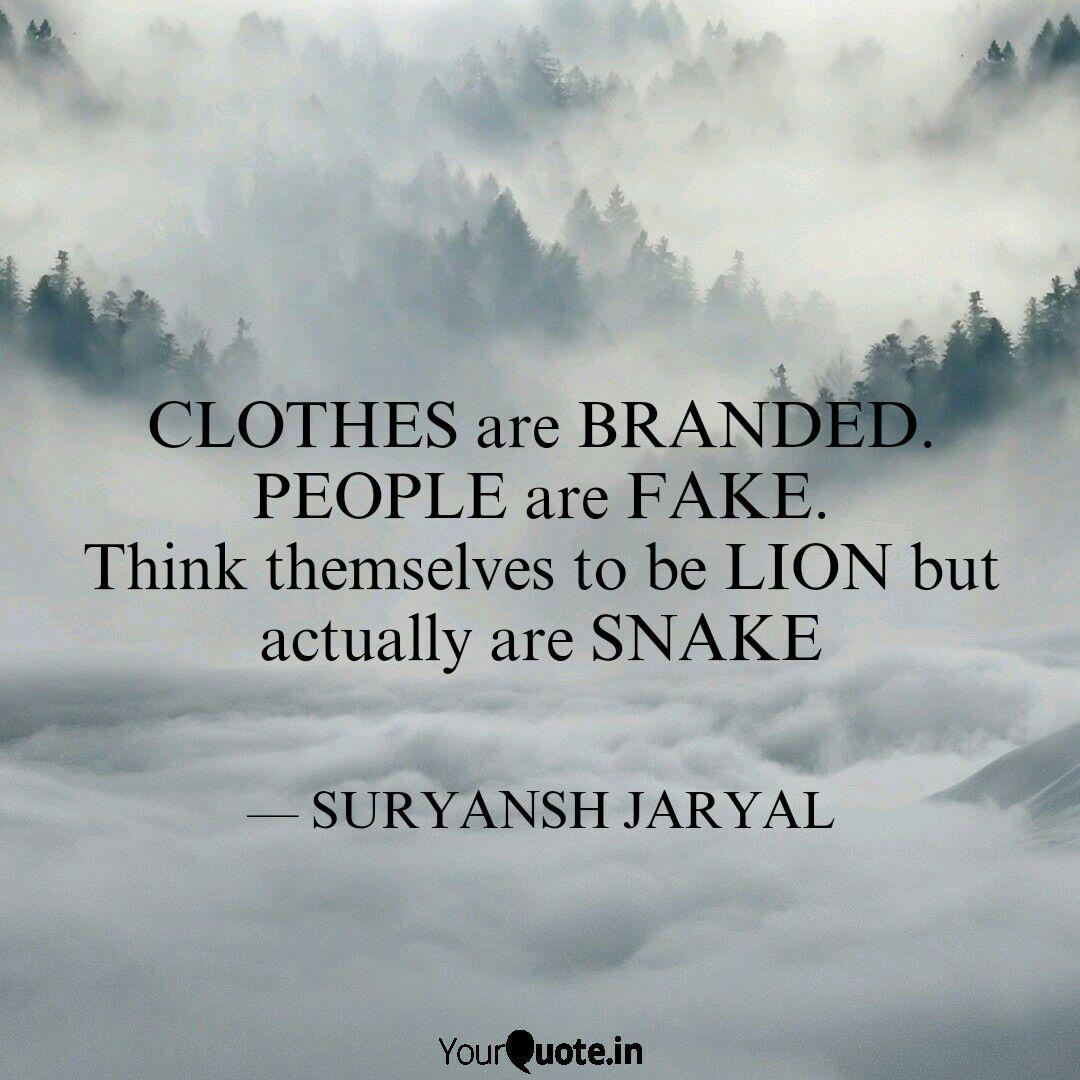 Clothes Are Branded Peop Quotes Writings By Suryansh Jaryal Yourquote