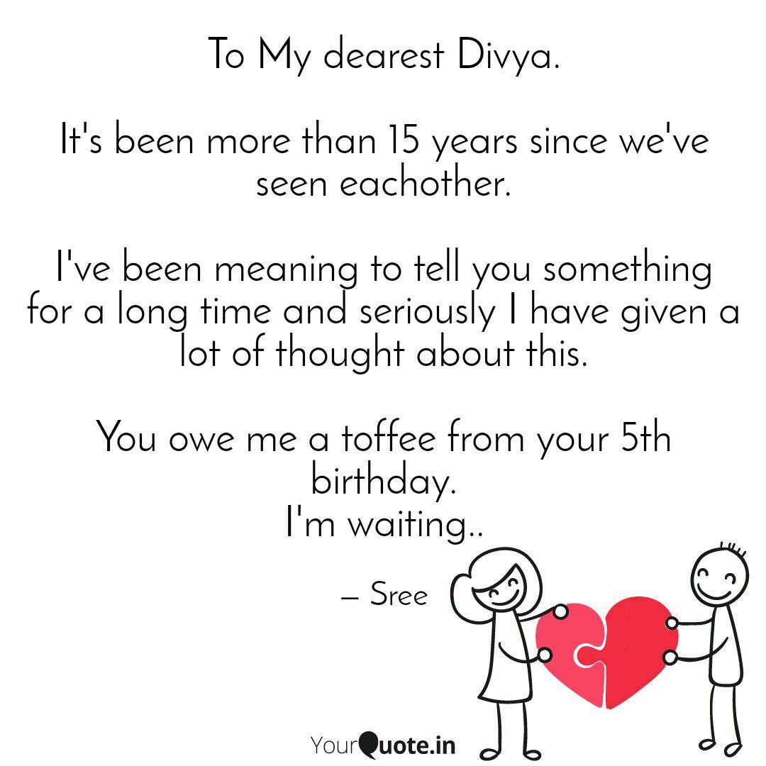Get Wallpaper To My Dearest Divya It Quotes Writings By Sree Hari For Android Free