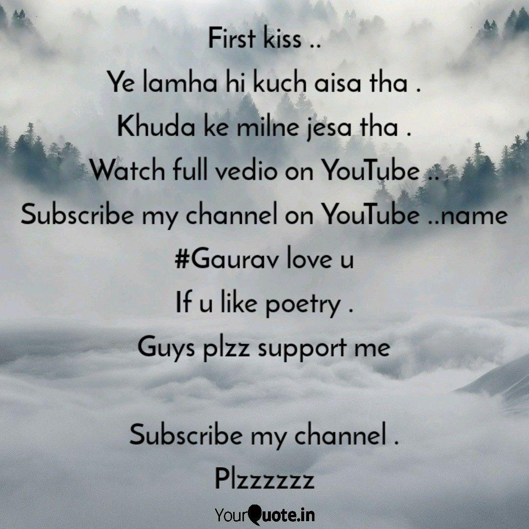 First Kiss Ye Lamha Hi Quotes Writings By Gaurav Loveu Yourquote Genelia deshmukh‏podlinnaya uchetnaya zapis @geneliad 6 sent. first kiss ye lamha hi quotes