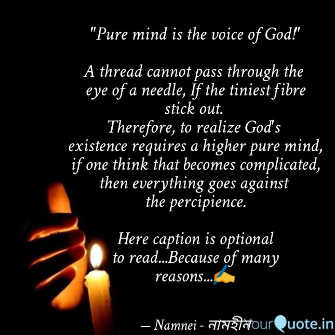Quote Of The Day Voice Of God | Wallpaper Image Photo