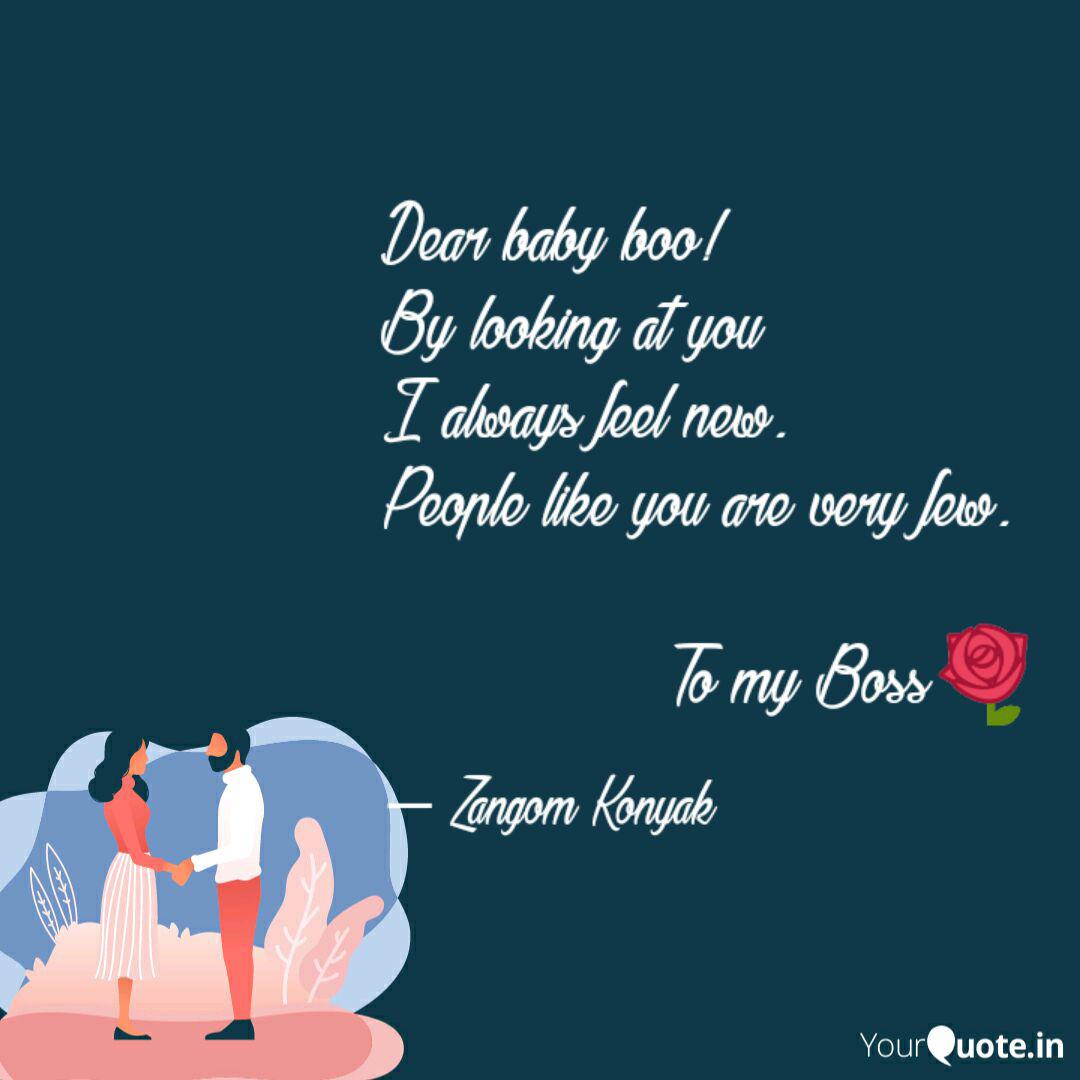 Dear Baby Boo By Looking Quotes Writings By Ompa Zangom Tikkum Konyak Yourquote
