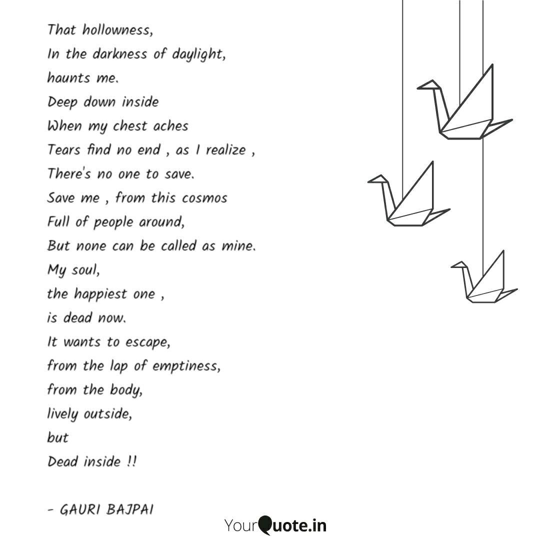 Get Wallpaper That Hollowness In The D Quotes Writings By Gauri Bajpai Yourquote For Free