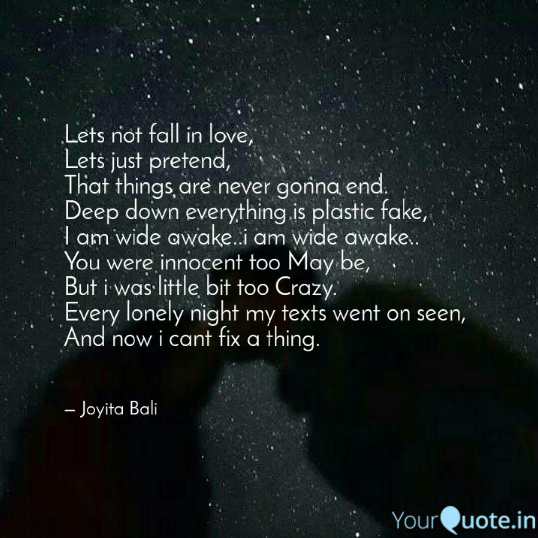 Lets Not Fall In Love Le Quotes Writings By Joyita Bali Yourquote