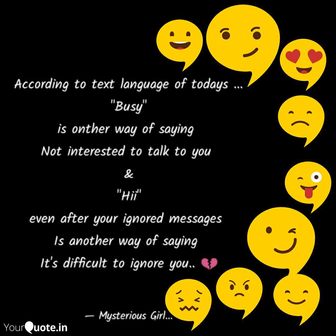 pic Status Ignore Busy Shayari yourquote