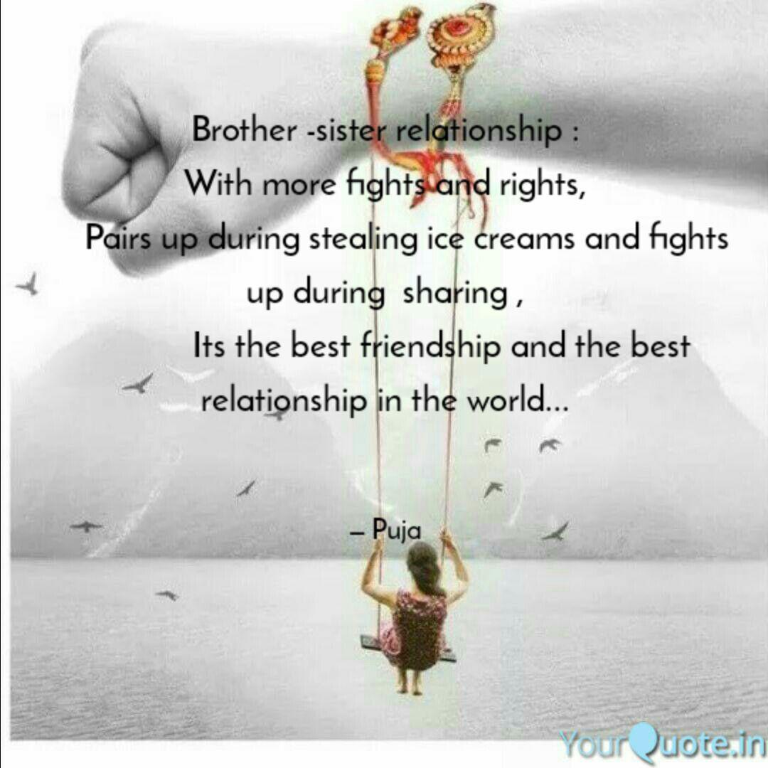 Brother Sister Relations Quotes Writings By Puja Yoga