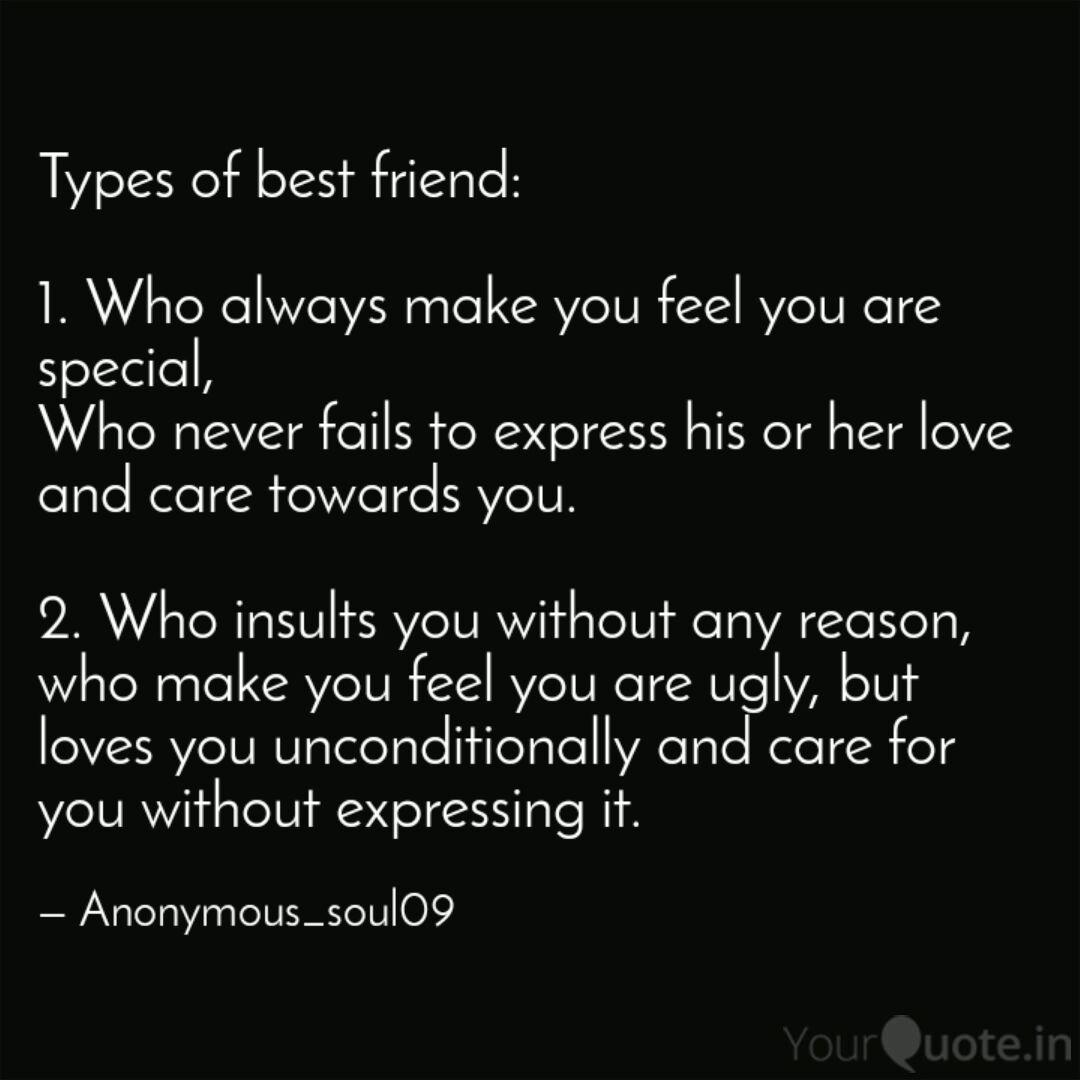 Types Of Best Friend 1 Quotes Writings By Soul09 Yourquote