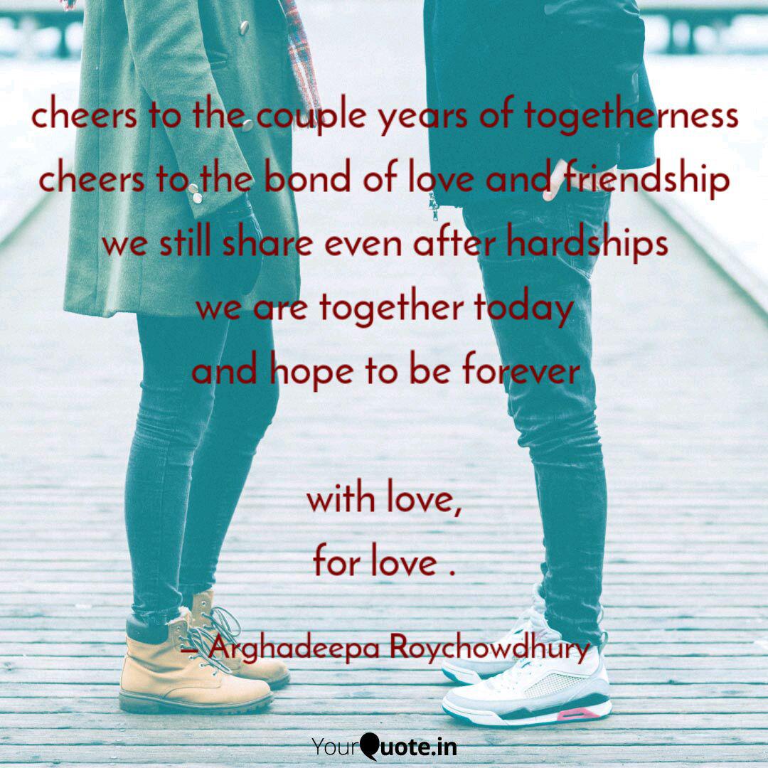Cheers To The Couple Year Quotes Writings By Arghadeepa Roychowdhury Yourquote Pagesbusinessessports & recreationsports teamschool sports teamsouth carolina gamecocksvideoscheers to four years of #forevertothee. cheers to the couple year quotes