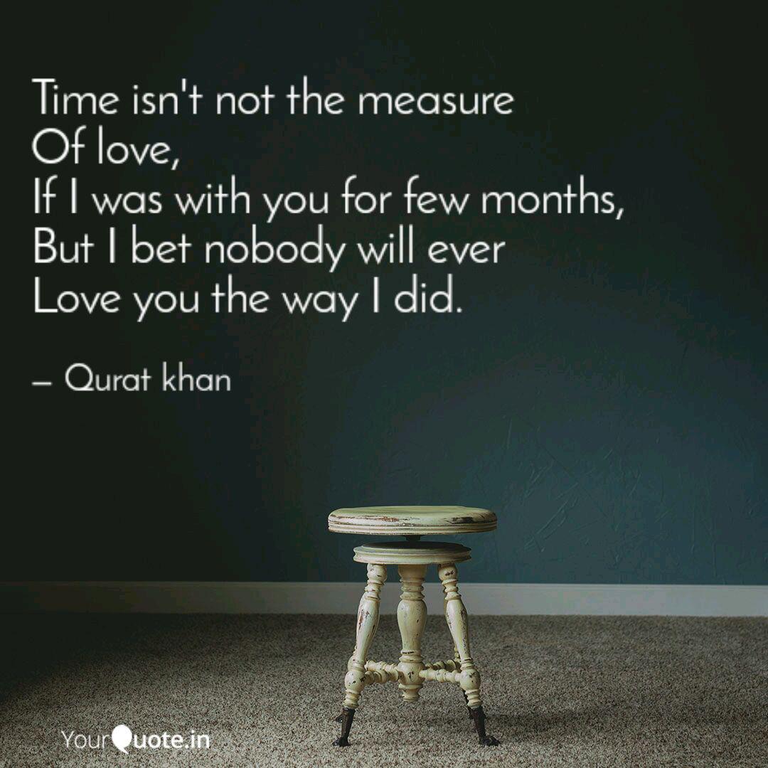 Time Isn T Not The Measur Quotes Writings By Qurat Khan Yourquote