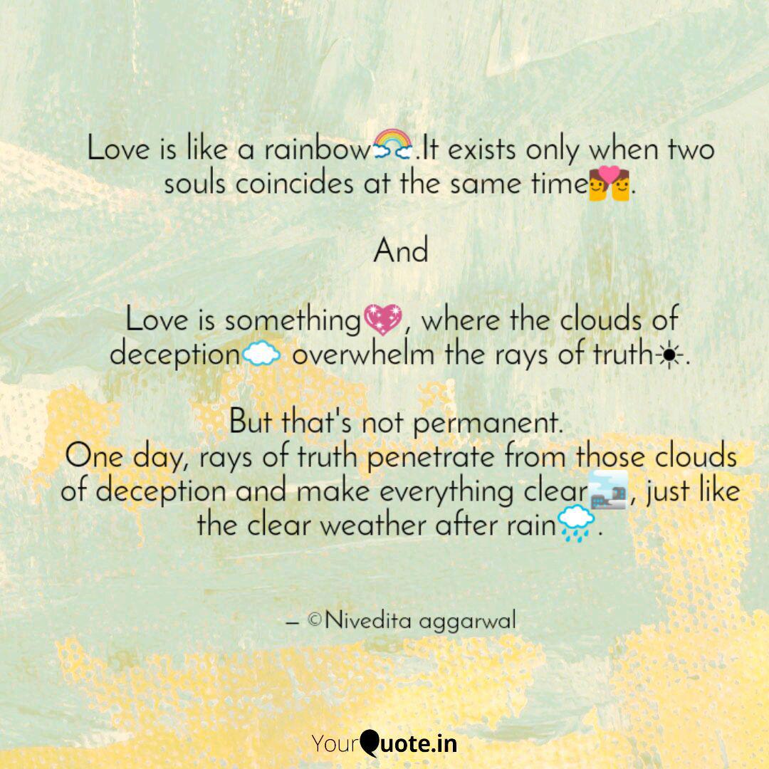 Love Is Like A Rainbow Quotes Writings By Nivedita