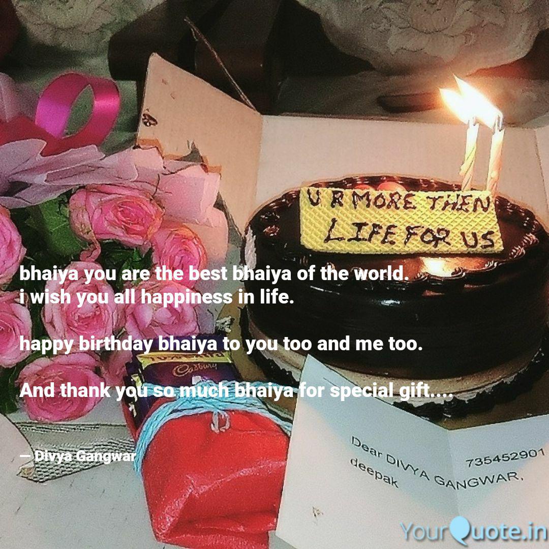 Best Happybirthday Bhaiya To You Quotes Status Shayari Poetry