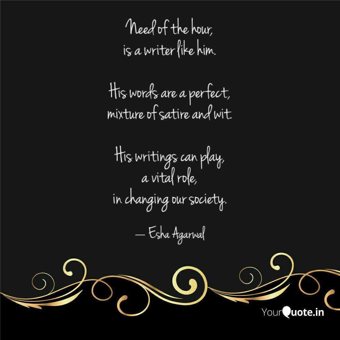 Need Of The Hour Is A Wr Quotes Writings By Esha Agarwal Yourquote