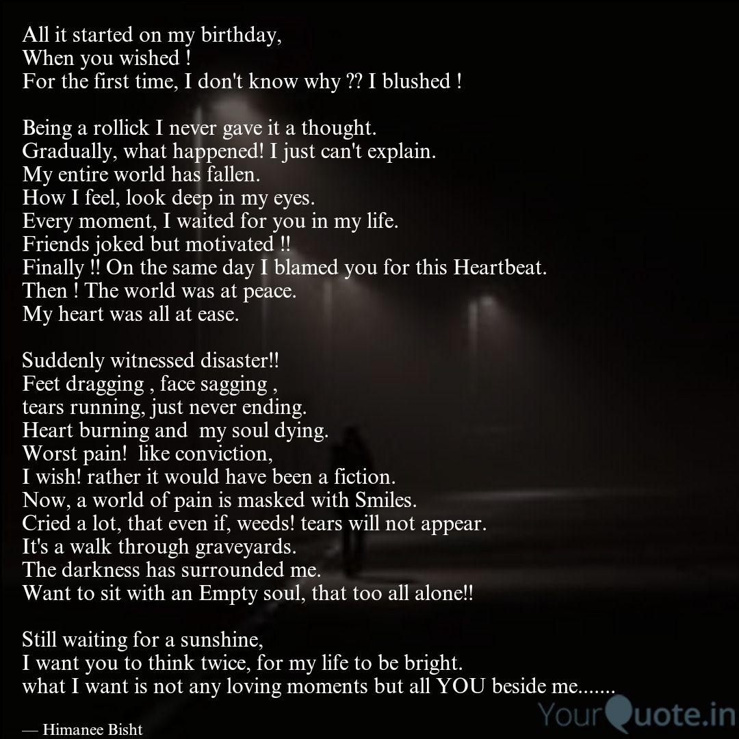 All It Started On My Birt Quotes Writings By Stealer Of Soul Yourquote