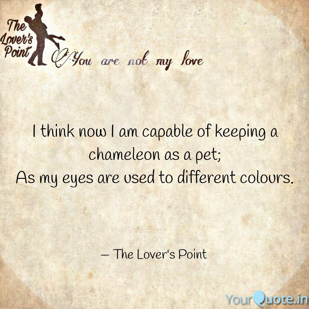 I Think Now I Am Capable Quotes Writings By The Lover S Point Yourquote