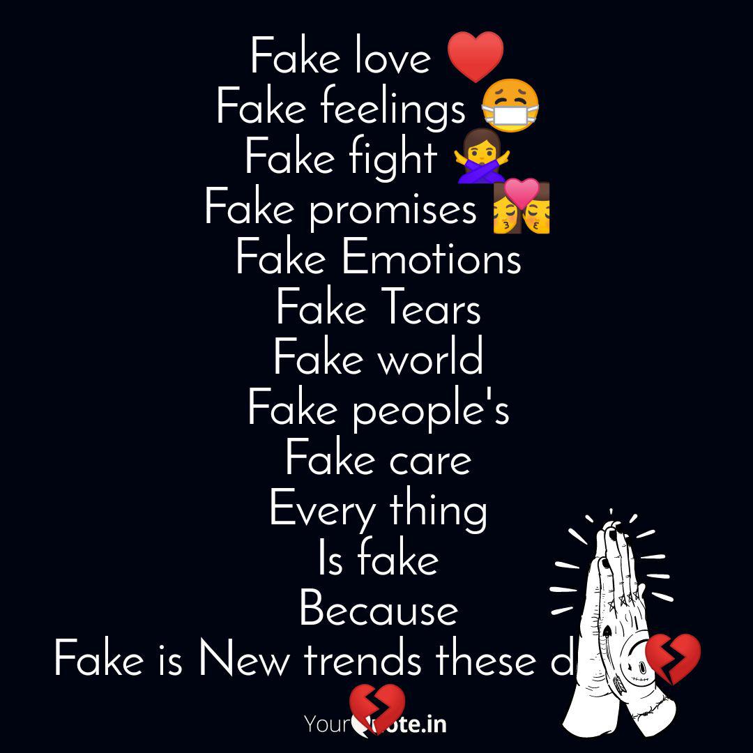 Wallpaper Fake Love Fake Feeling Quotes Writings By Sonu Riyan Yourquote For iPhone Free
