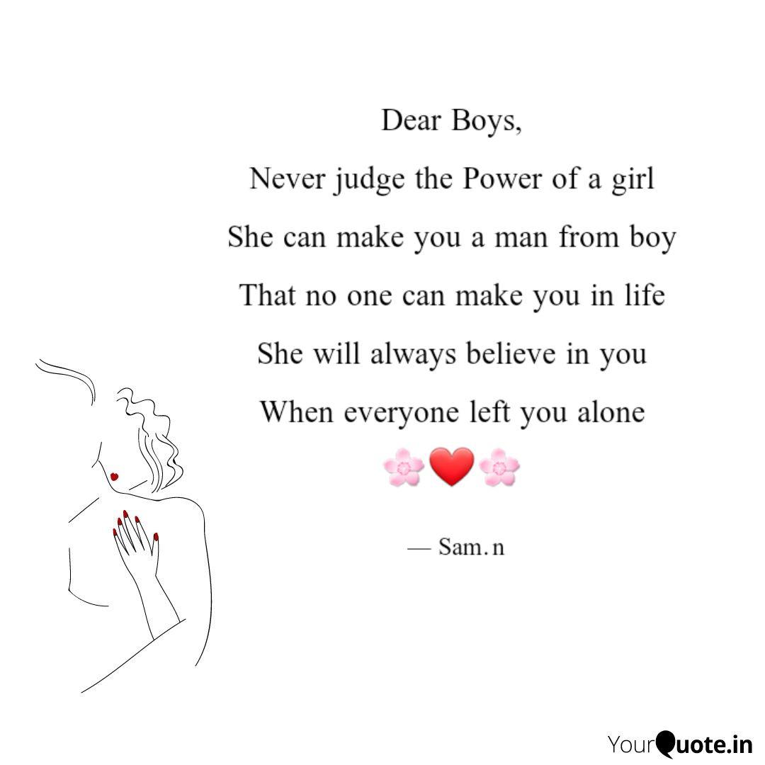 Get Wallpaper Dear Boys Never Judge T Quotes Writings By Sam Nayar Desktop Wallpaper