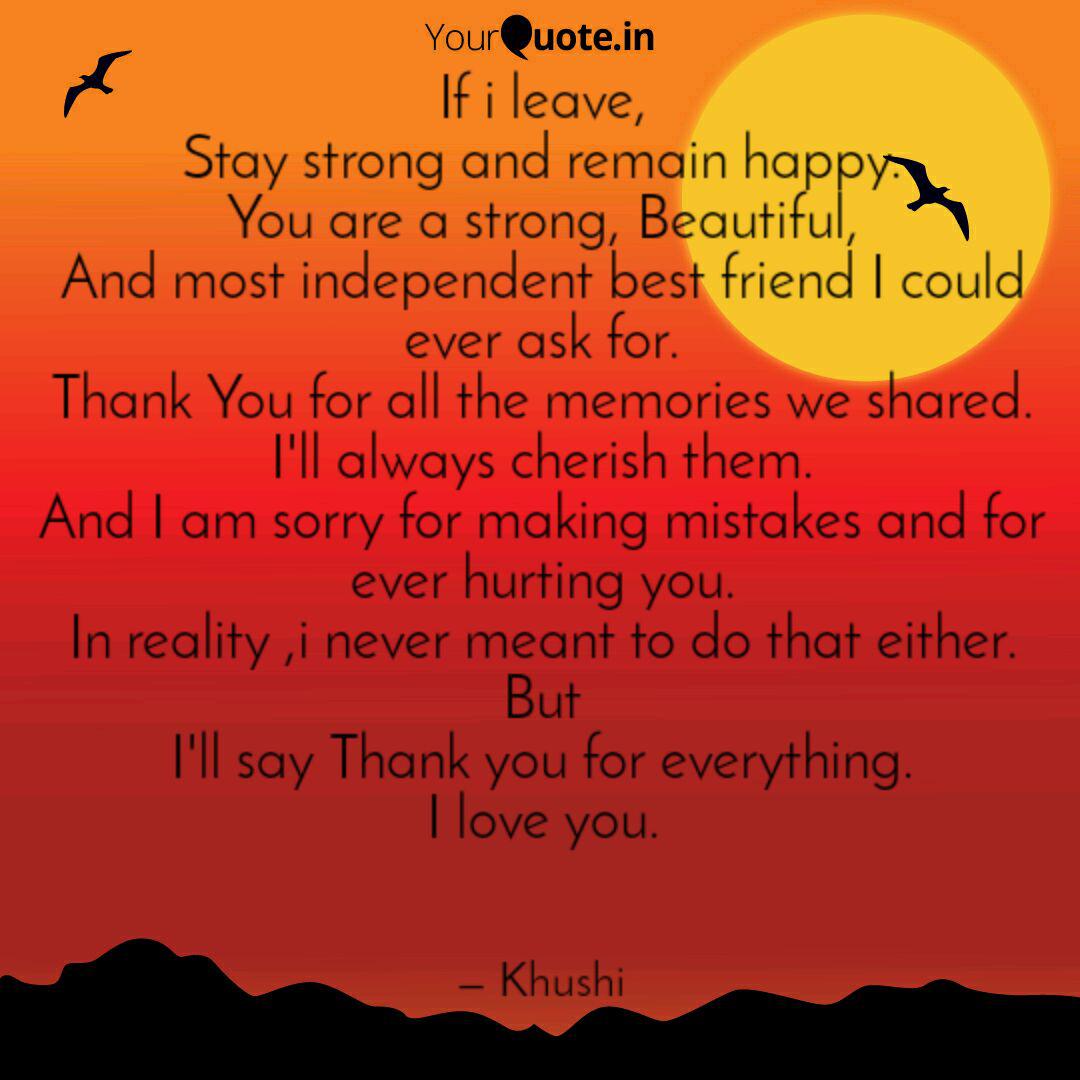 If I Leave Stay Strong A Quotes Writings By Khushi Malik Yourquote Inaction breeds doubt and fear. if i leave stay strong a quotes