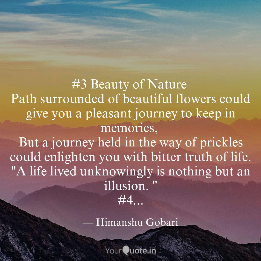 3 Beauty Of Nature Path Quotes Writings By Himanshu Gobari