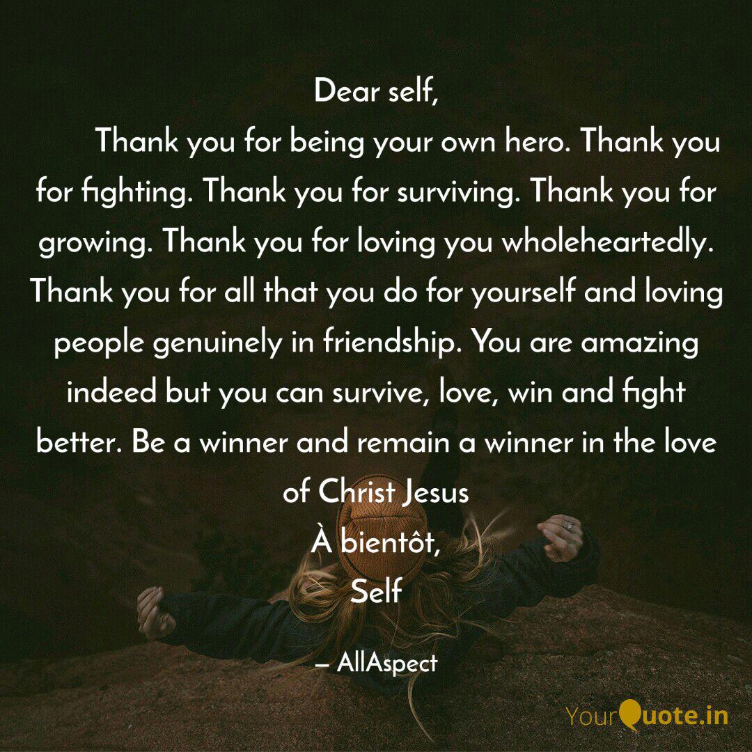 28+ Thank You Myself Quotes | More Quotes