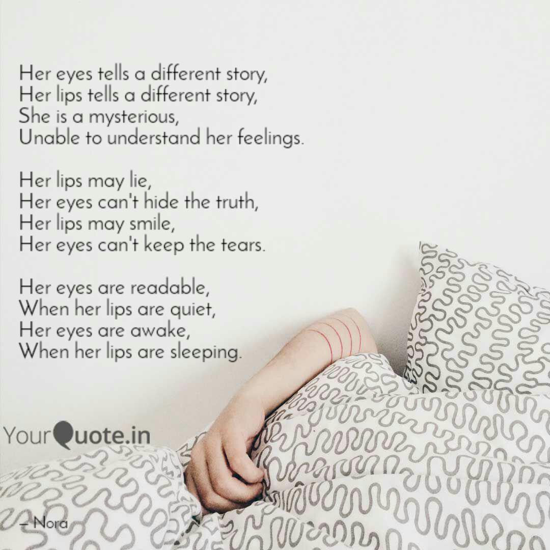 Her Eyes Tells A Differen... | Quotes & Writings By Noori Noor | Yourquote