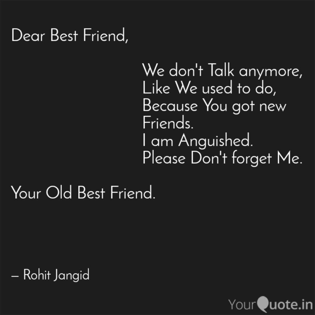 Dear Best Friend Quotes Writings By Rohit Jangid Yourquote