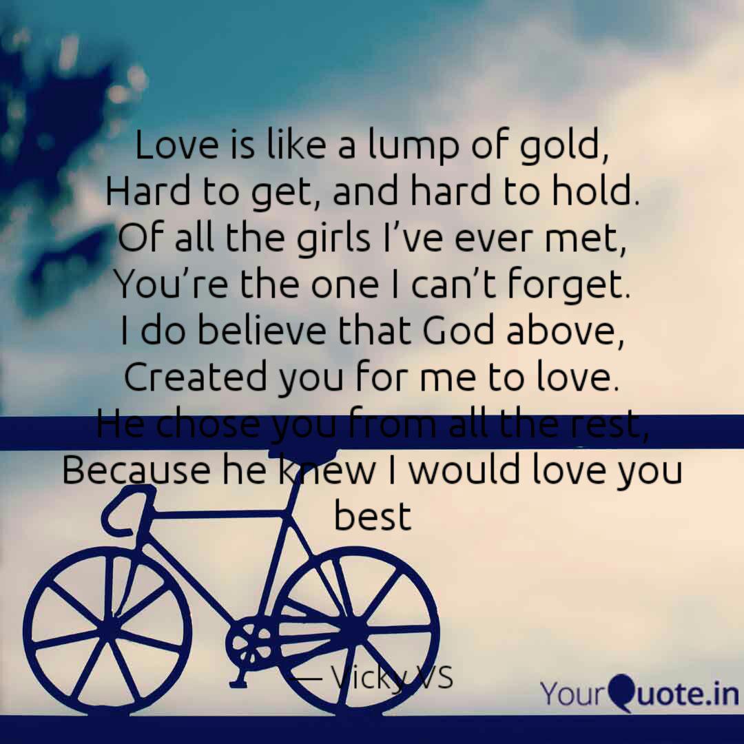 Love Is Like A Lump Of Quotes Writings By Vicky Vs Yourquote