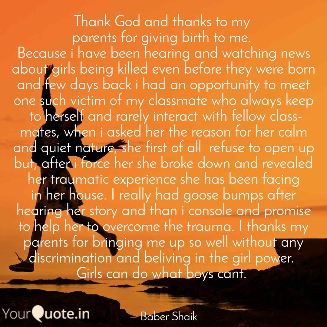 Thank God And Thanks To M Quotes Writings By Iam Urs Yourquote