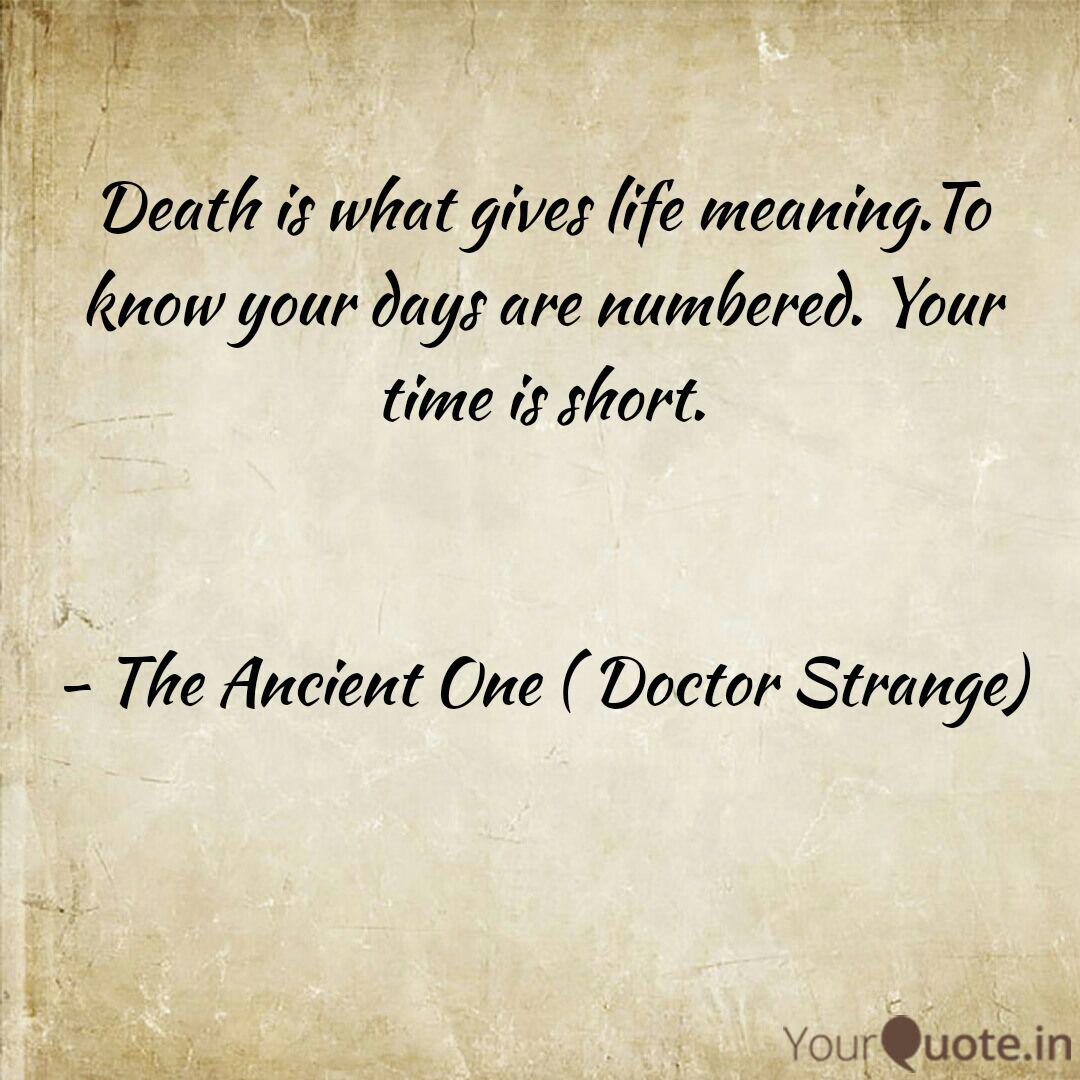 Death Is What Gives Life Quotes Writings By Mansi Tyagi Yourquote