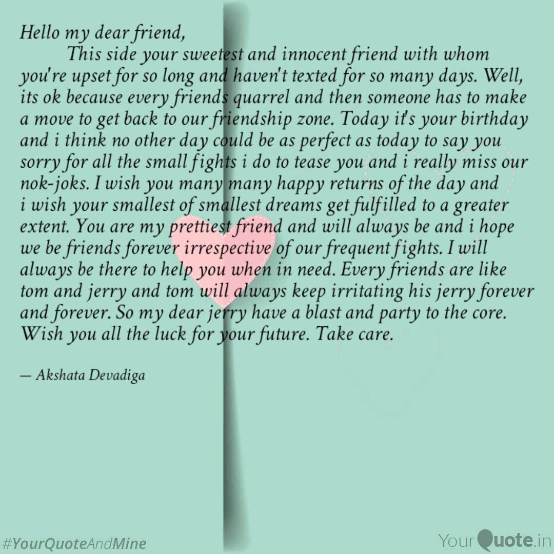 Hello My Dear Friend Quotes Writings By Akshata Devadiga Yourquote