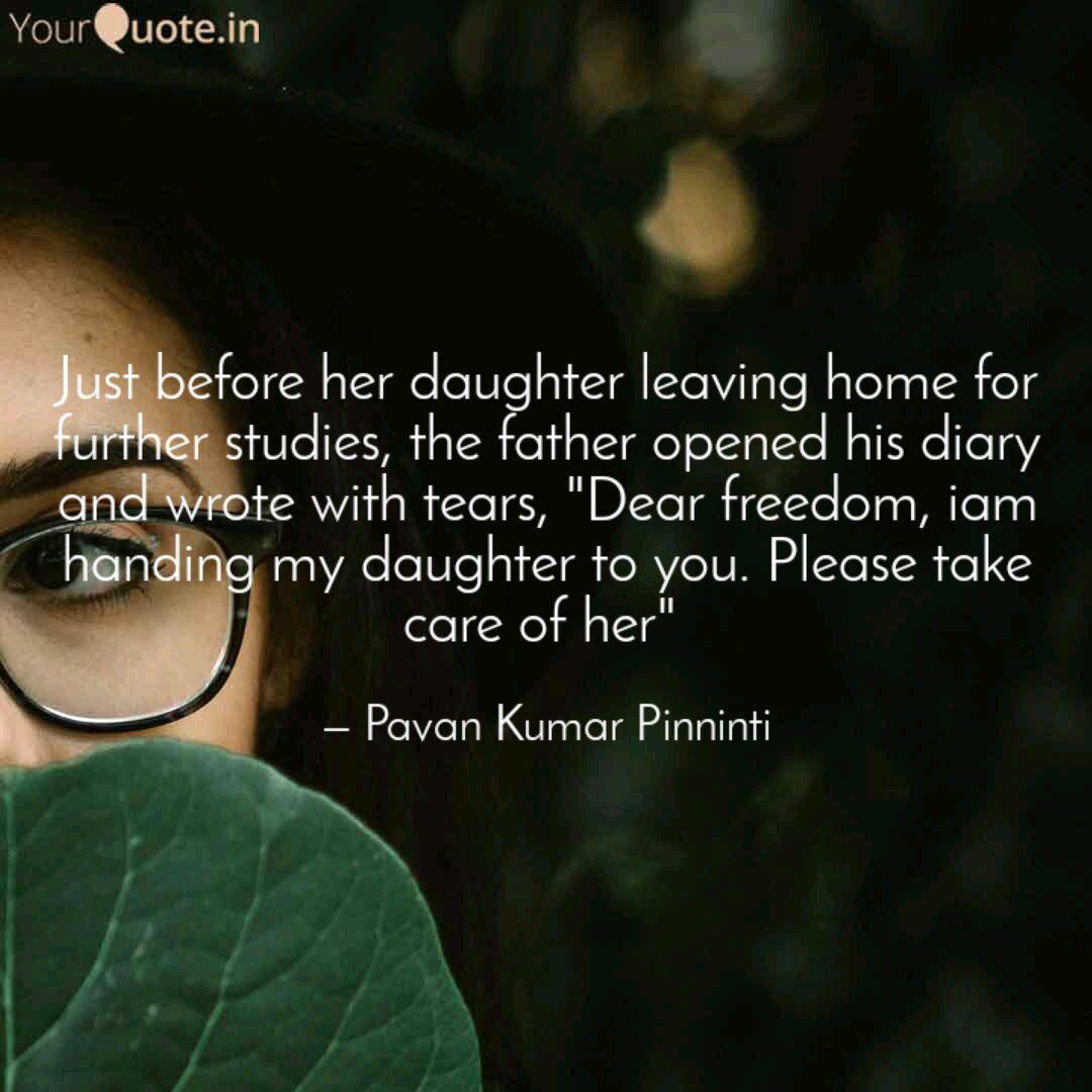 Just Before Her Daughter Quotes Writings By Pavan Kumar Pinninti Yourquote
