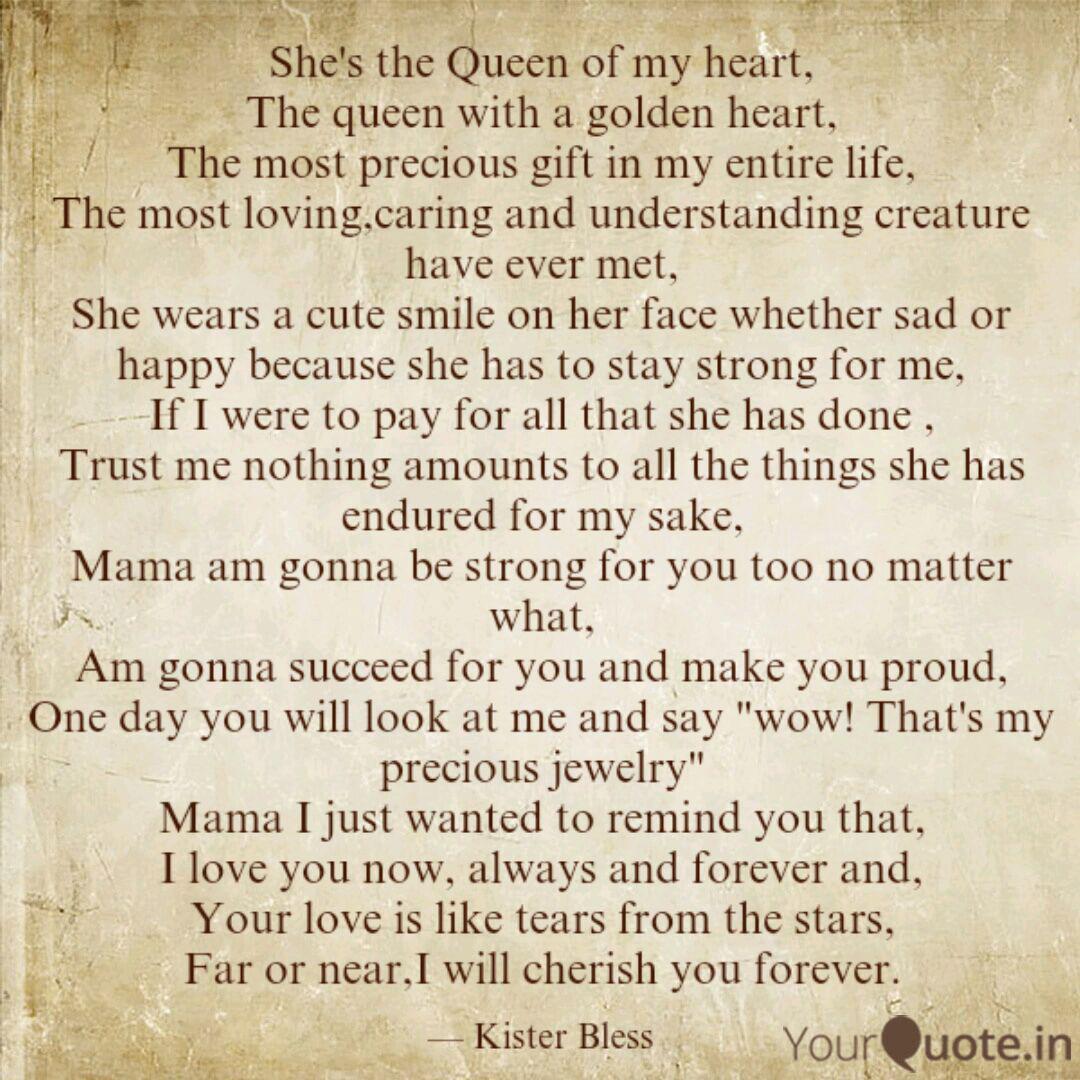 She S The Queen Of My Hea Quotes Writings By Kister Lister Yourquote