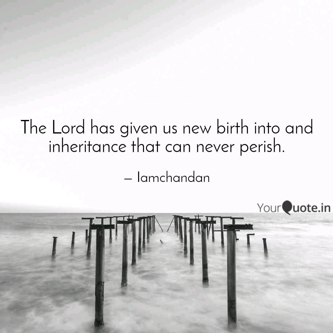 The Lord has given us new... | Quotes & Writings by Chandan Karan ...