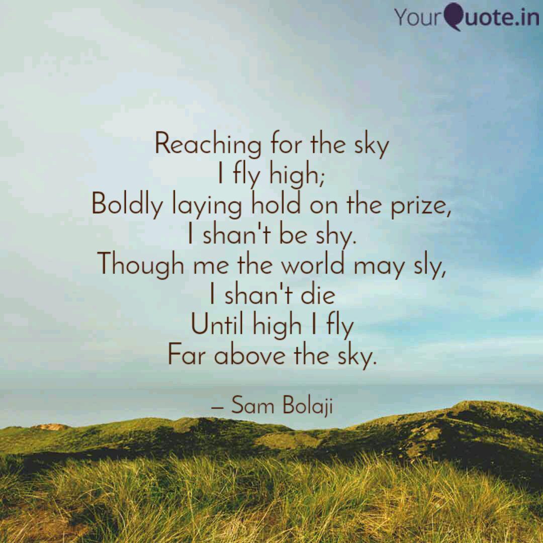 Reaching For The Sky I Fl Quotes Writings By Sam Bolaji Yourquote