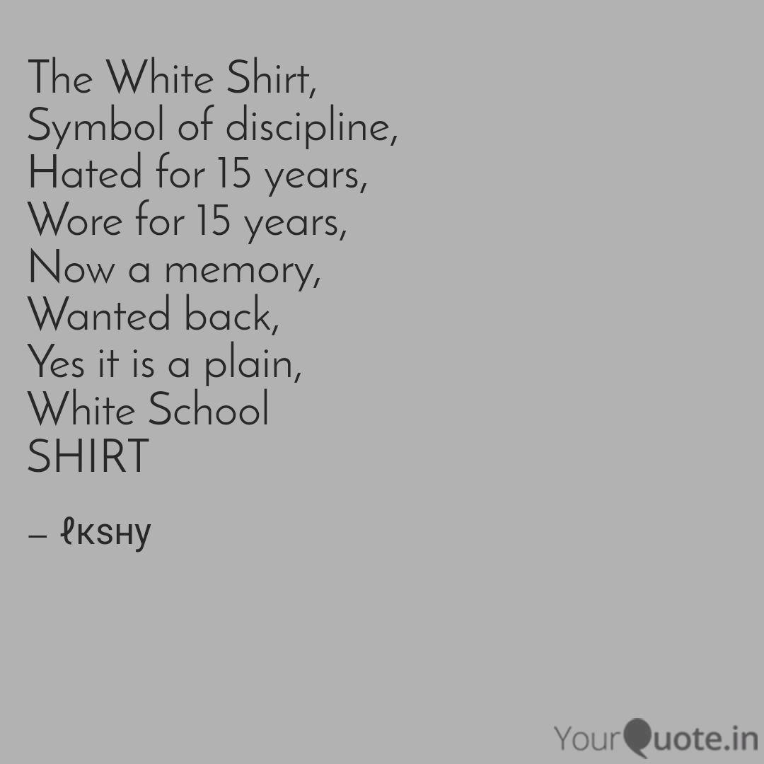 Plain white shirt quotes clearance