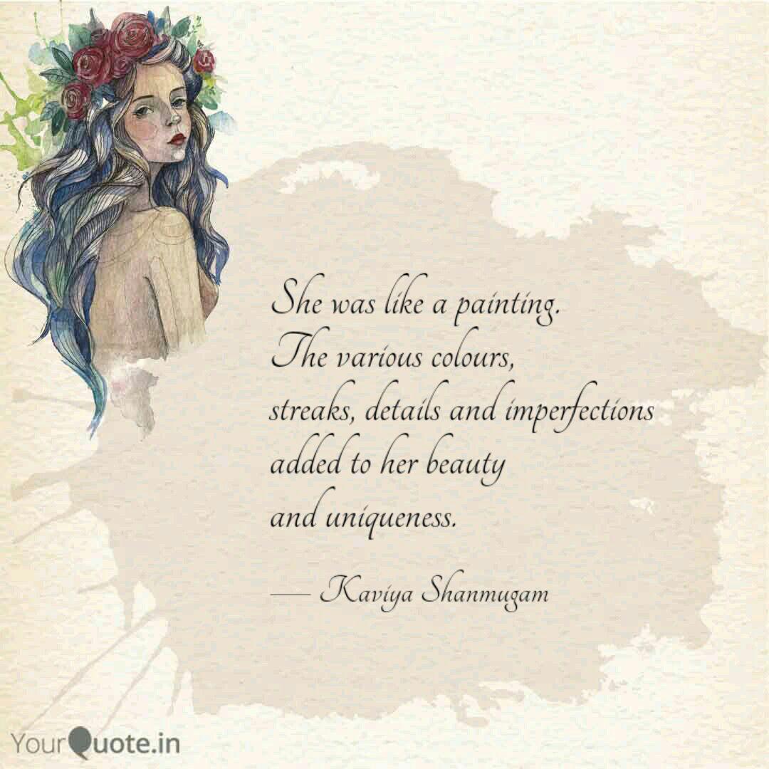 She Was Like A Painting Quotes Writings By Kaviya