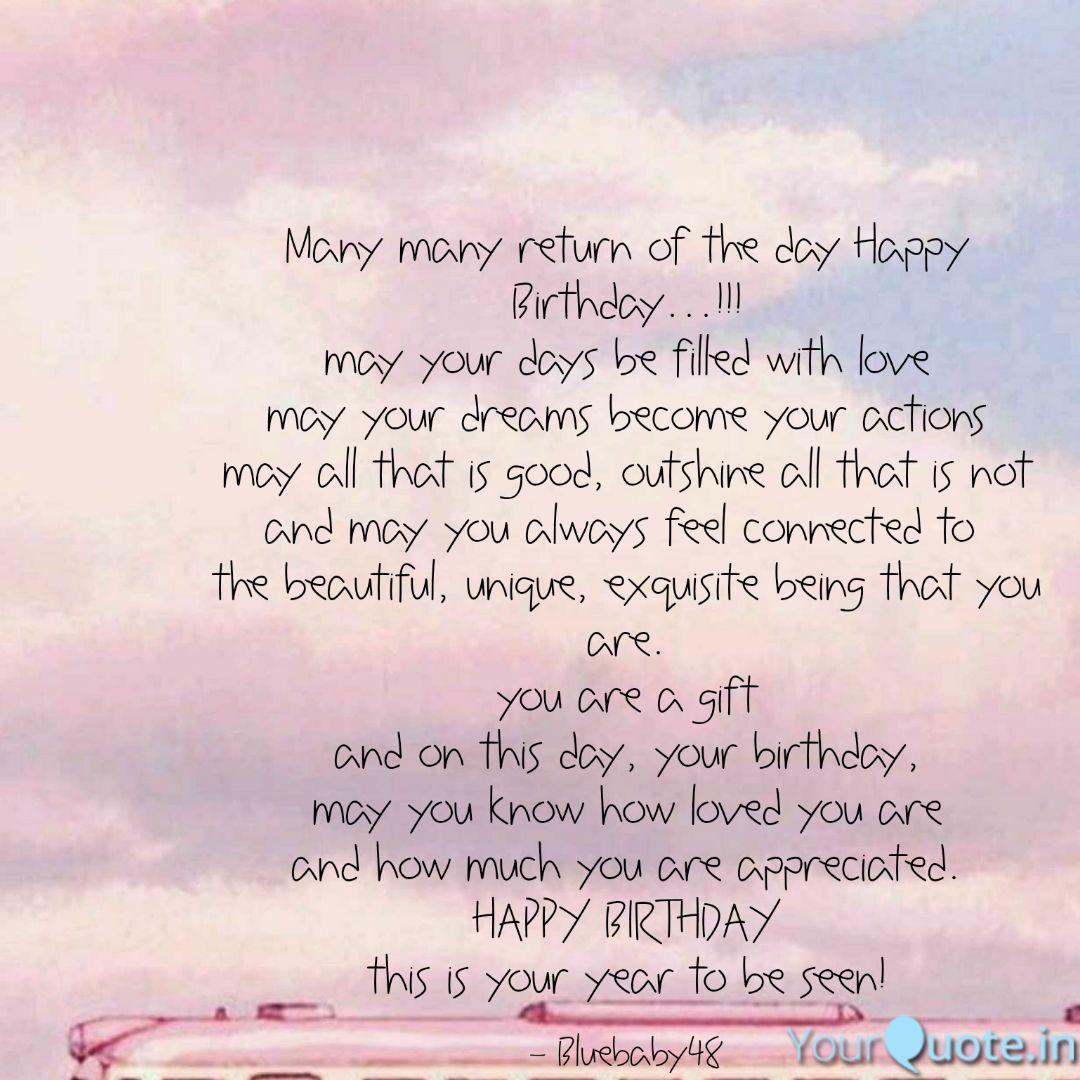 Many Many Return Of The D Quotes Writings By Mim Marshall Yourquote Happy birthday, i love you so much. quotes writings by mim marshall