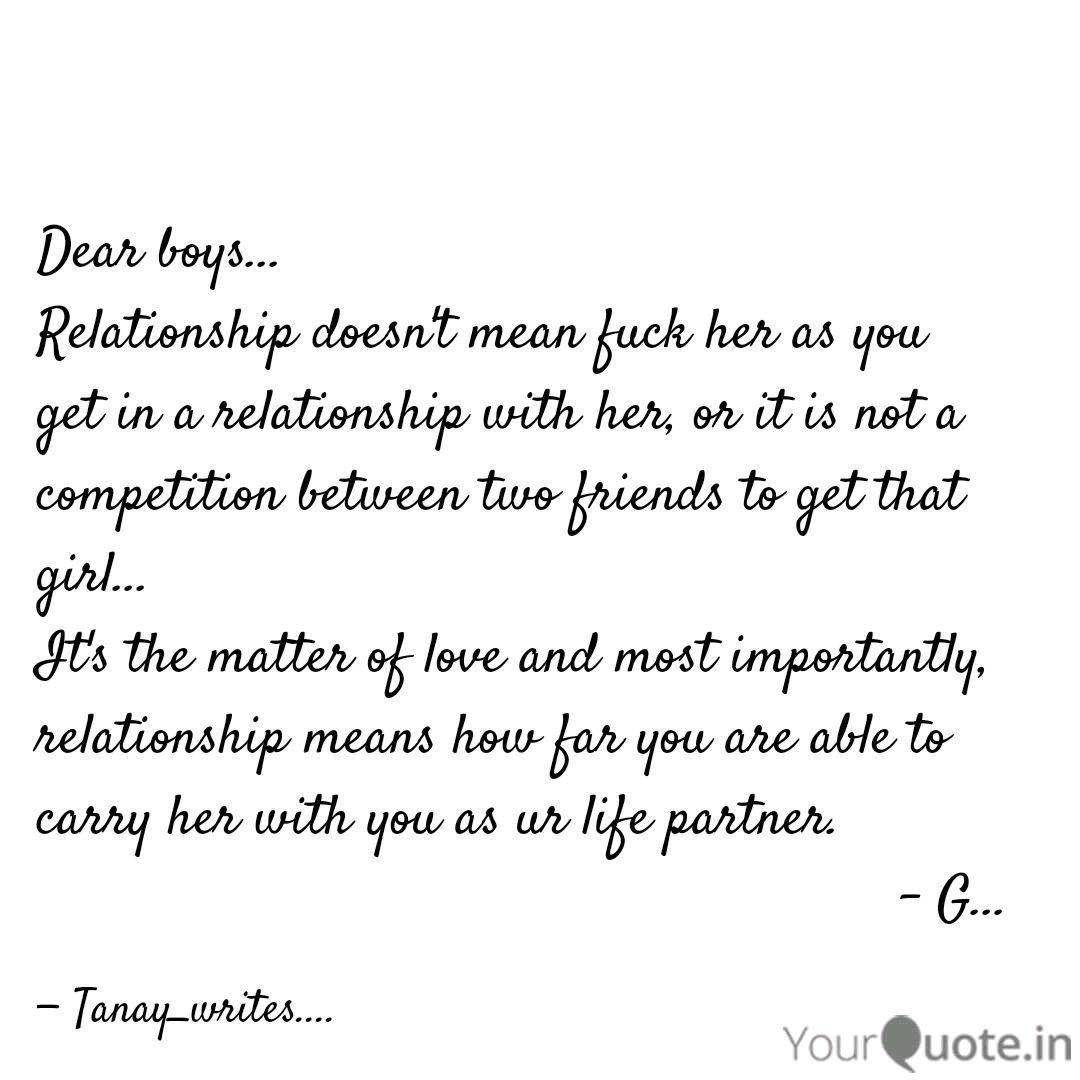 Get Wallpaper Dear Boys Relationship Quotes Writings By Tanay Gandre Desktop Wallpaper Free