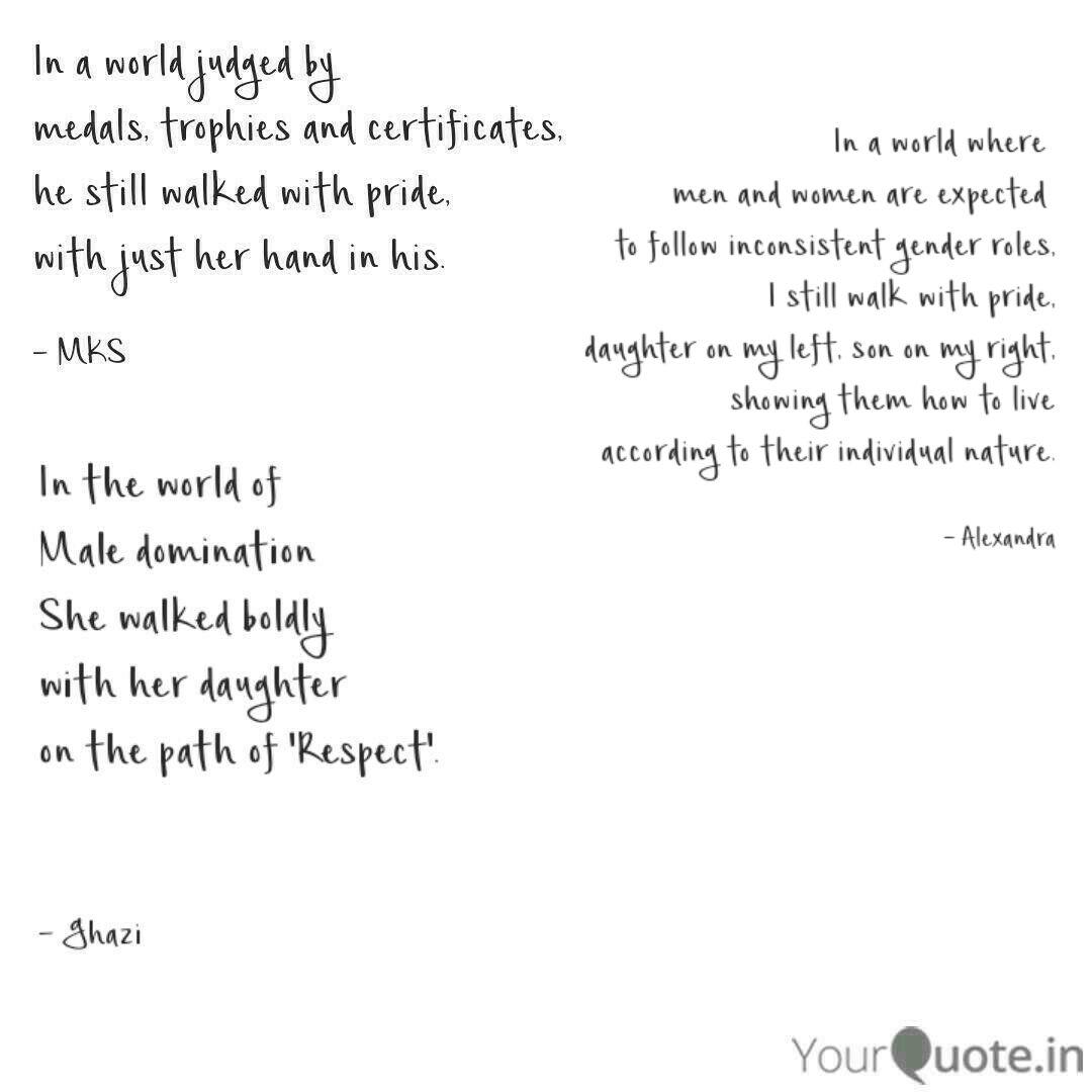In A World Where Men And Quotes Writings By Alexandra