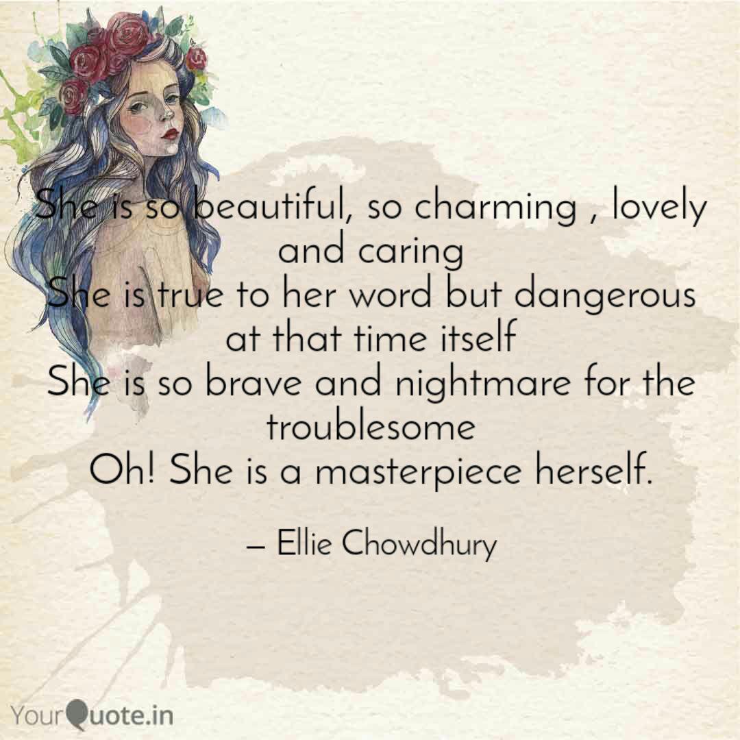 She Is So Beautiful So C Quotes Writings By Ellie Chowdhury Yourquote