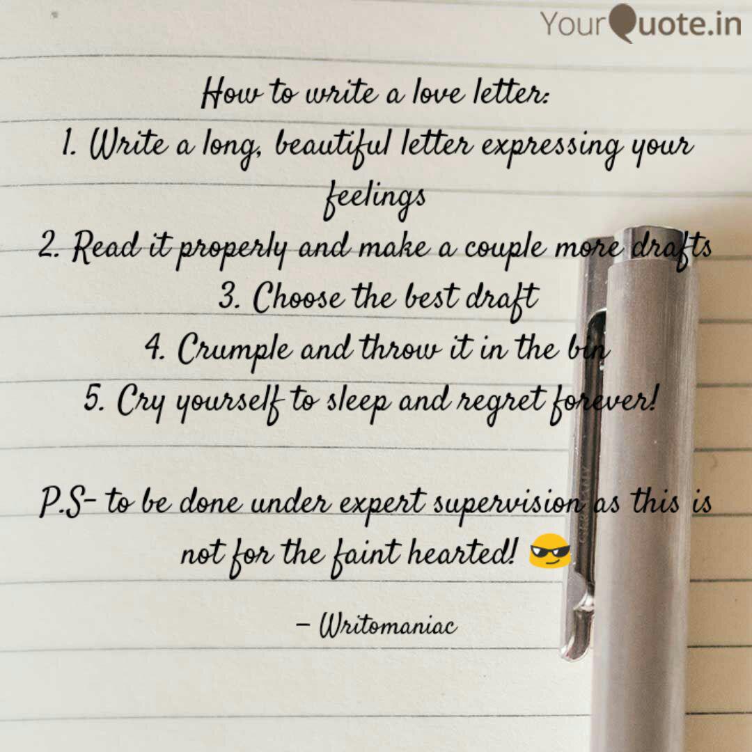 How To Write A Love Lette Quotes Writings By Soham Godbole Yourquote