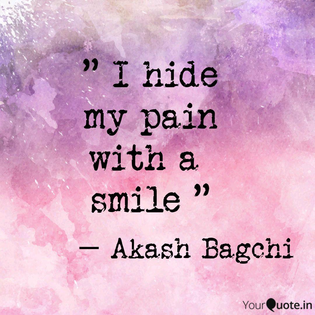 I Hide My Pain With Smile Daily Quotes