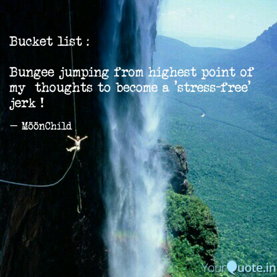 Bucket List Bungee Ju Quotes Writings By Renu K Yourquote