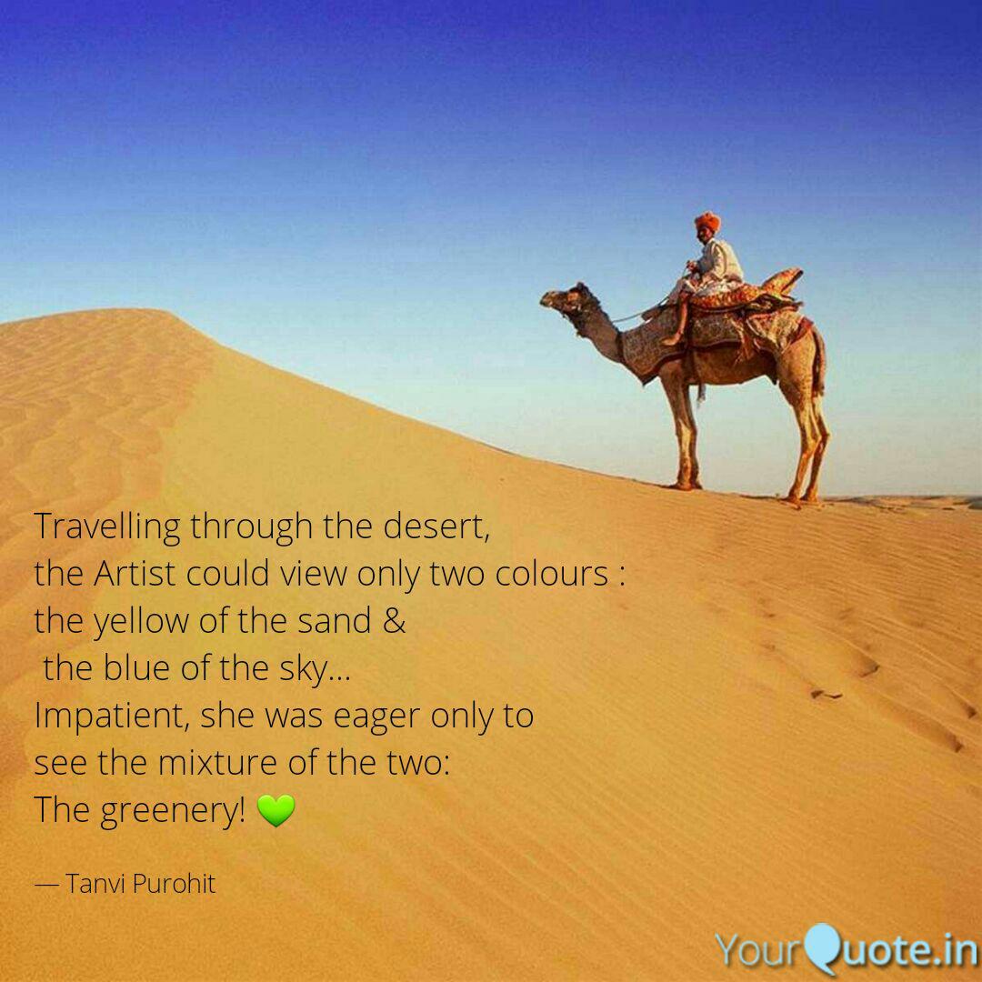 Best desert Quotes, Status, Shayari, Poetry & Thoughts | YourQuote