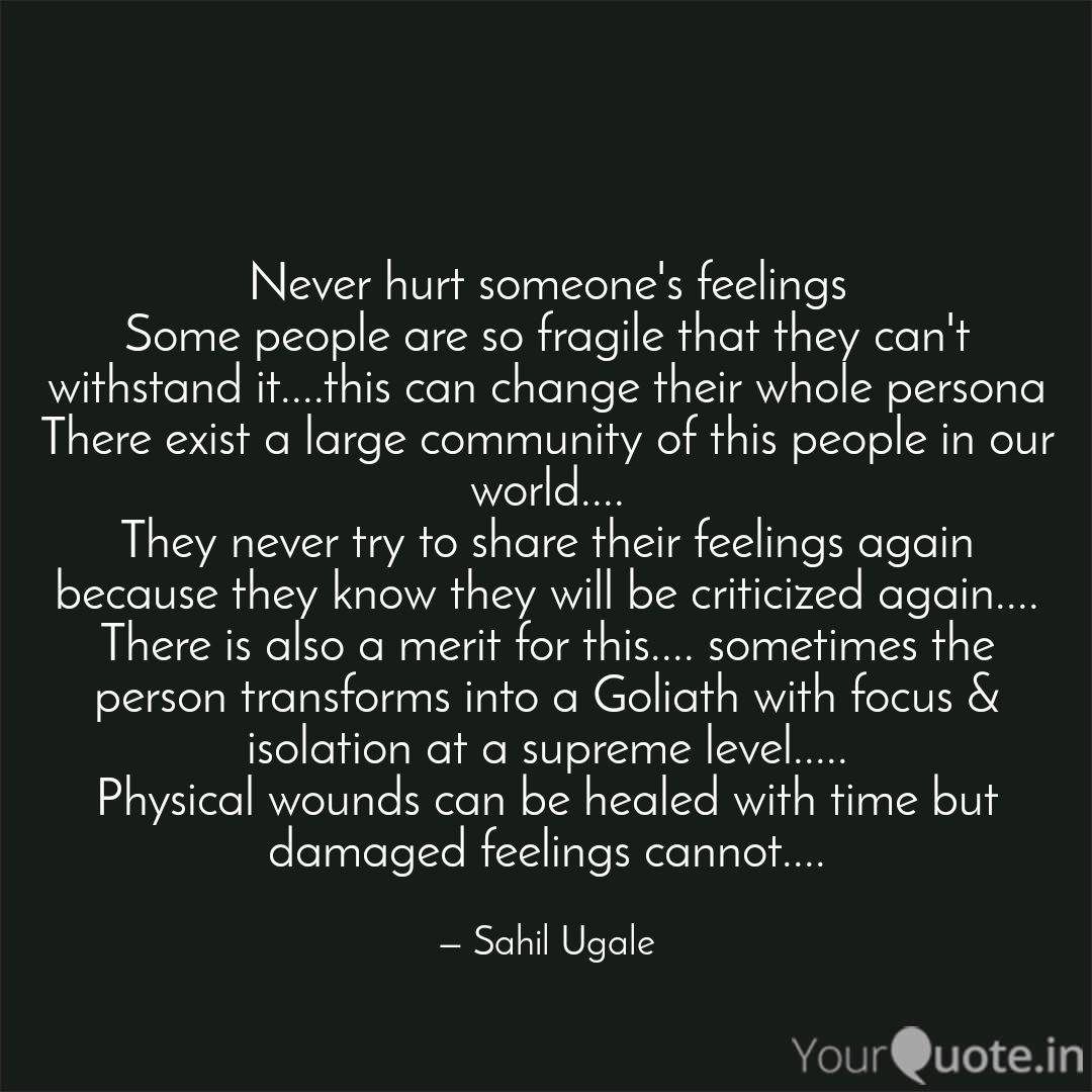 Quotes To Hurt Someone Feelings