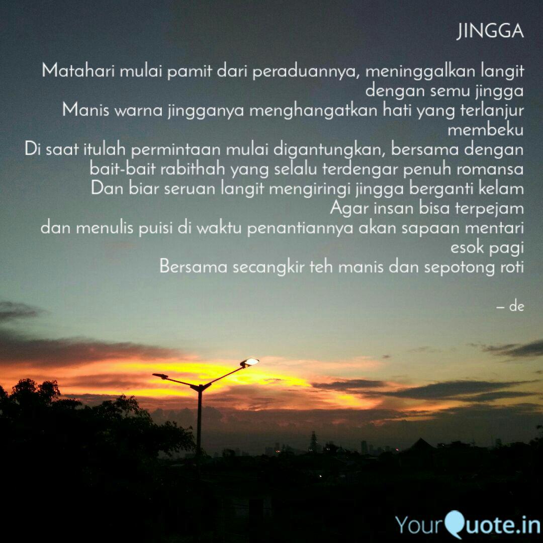 Dapatkan Gambar Jingga Matahari Mulai Pa Quotes Writings By Desra E Terbaru by KataCinta.Co