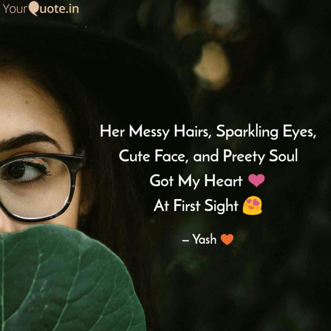 Her Messy Hairs Sparklin Quotes Writings By Yash Tanwani