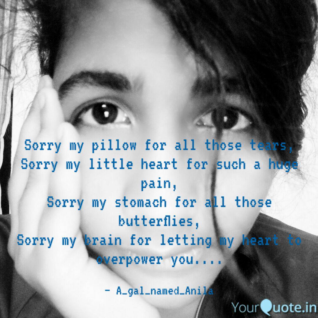 Sorry My Pillow For All T Quotes Writings By Anila Skylark