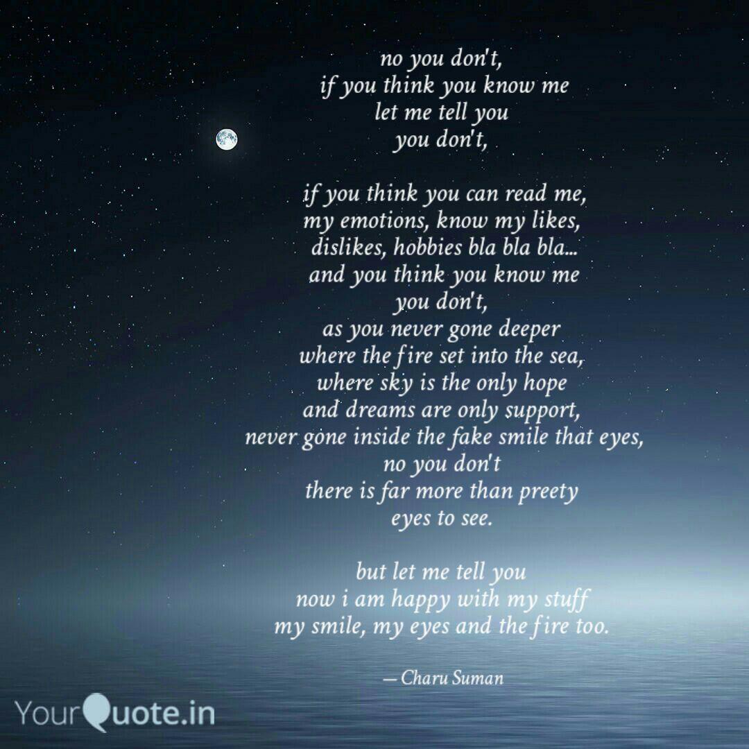 No You Don T If You Thi Quotes Writings By Charu Suman Yourquote