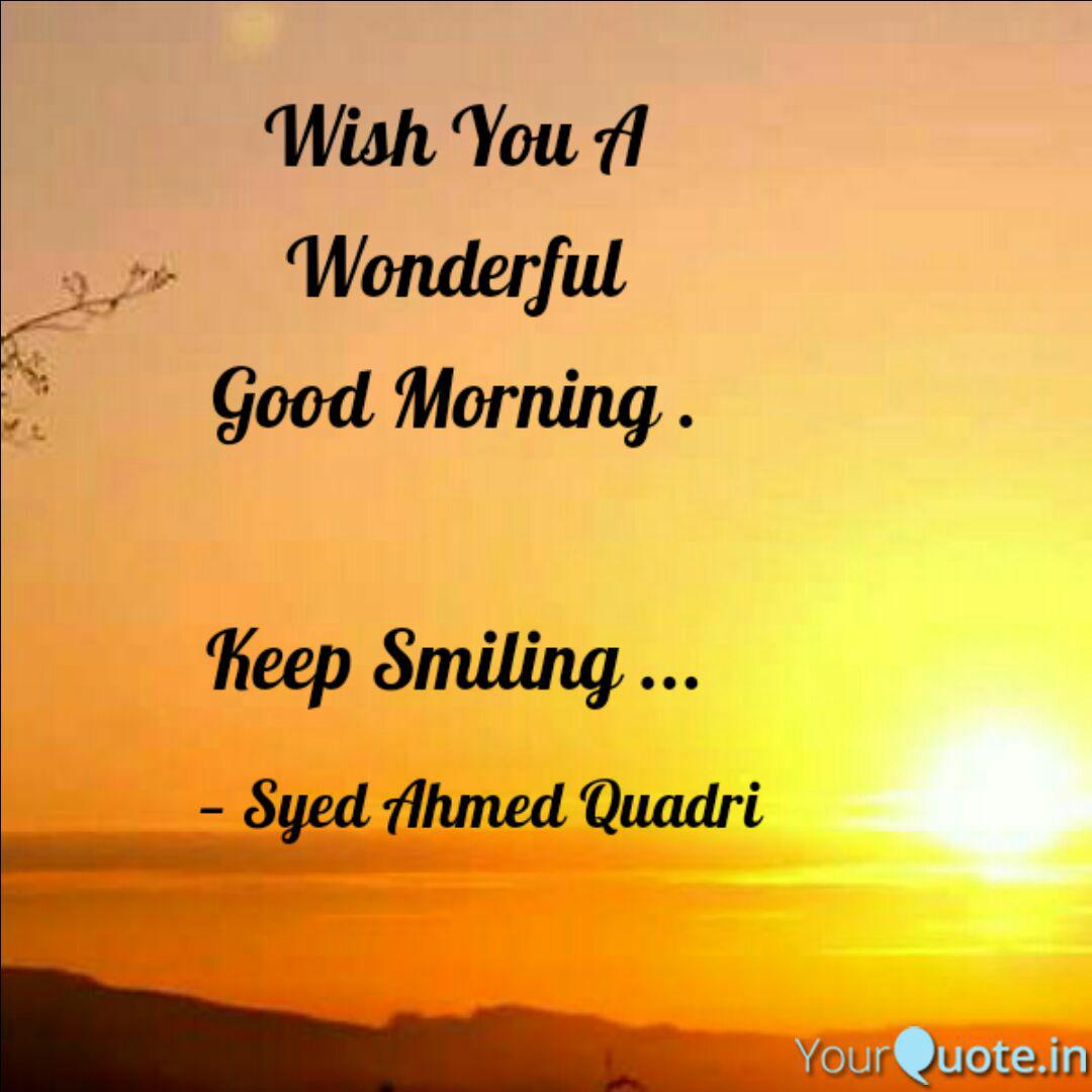 Wish You A Wonderful Good Quotes Writings By Syed Ahmed Yourquote